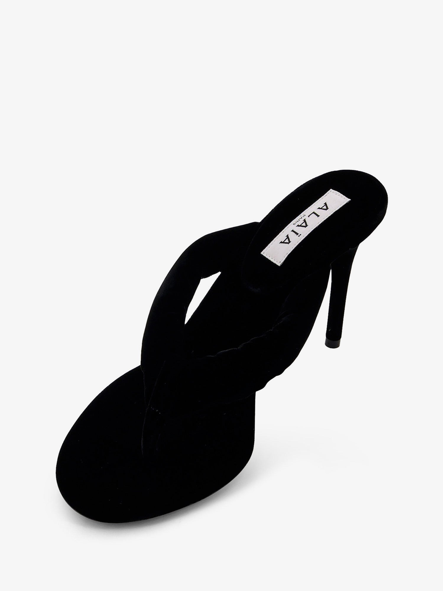 Alaia Thong Sandals With Velvet Heel - 4