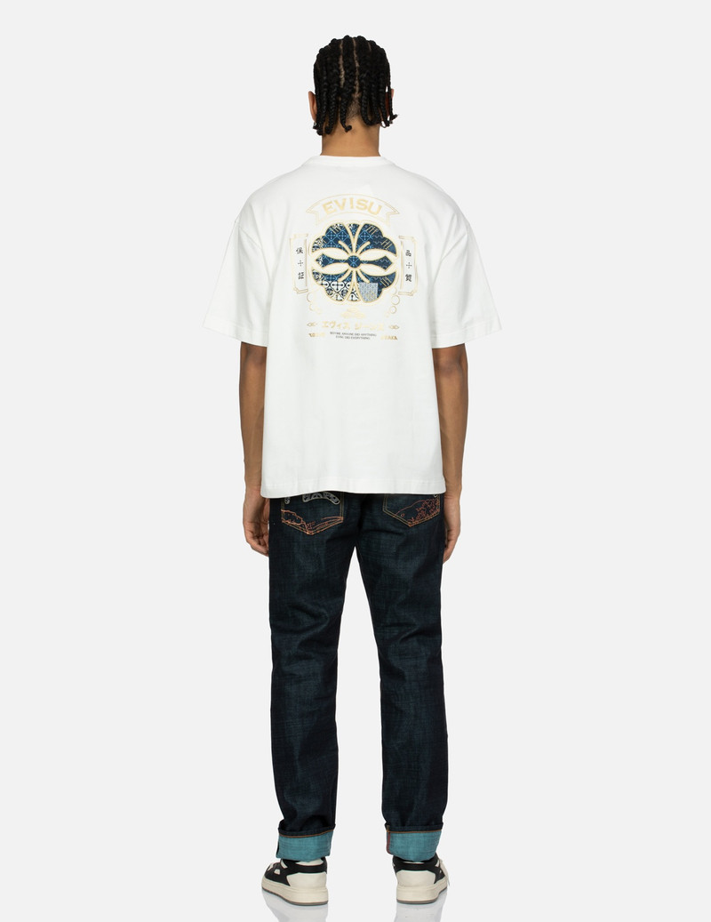 KAMON AND SEAGULL PATCHWORK APPLIQUÉ LOOSE FIT T-SHIRT 5