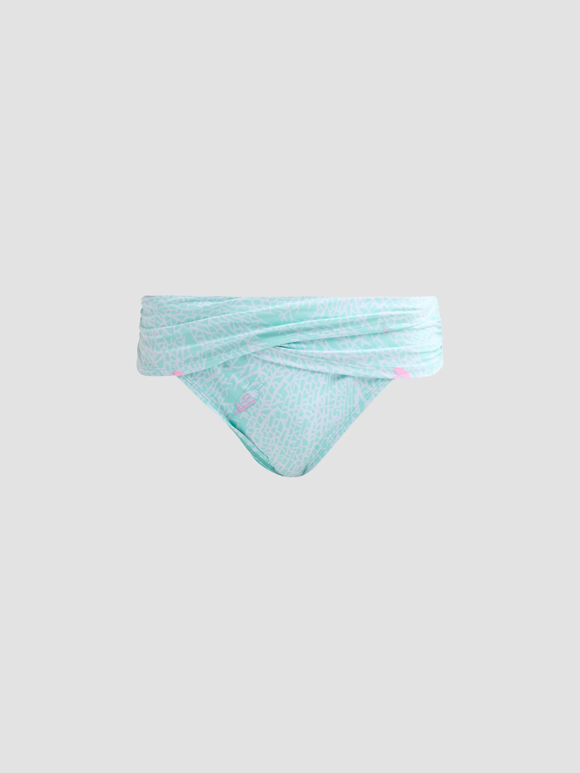Women's Lagoon Sarong Hipster Bikini Bottom - Mint - 1