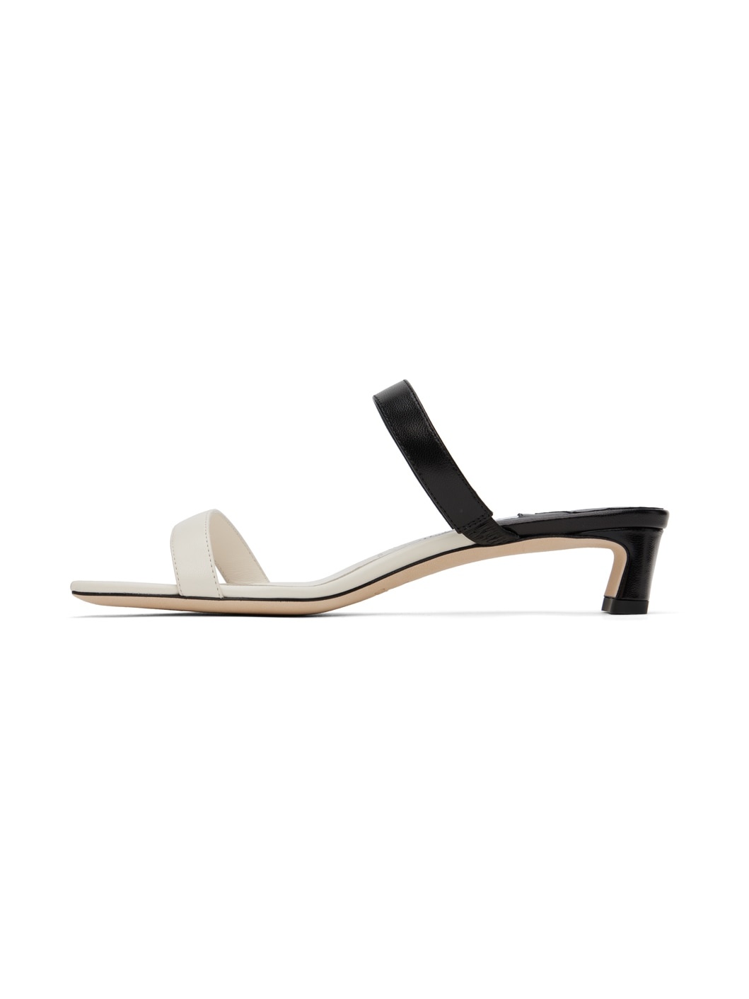 Off-White & Black Kyda 35 Heeled Sandals - 3