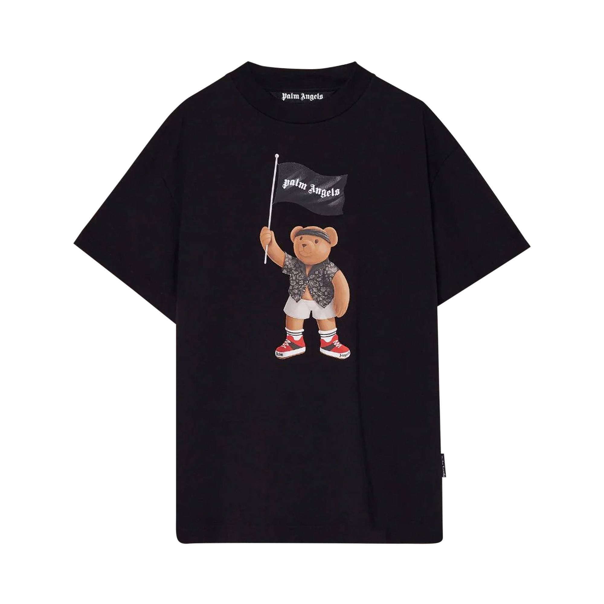 Palm Angels Pirate Teddy Bear Tee 'Black/White' - 1