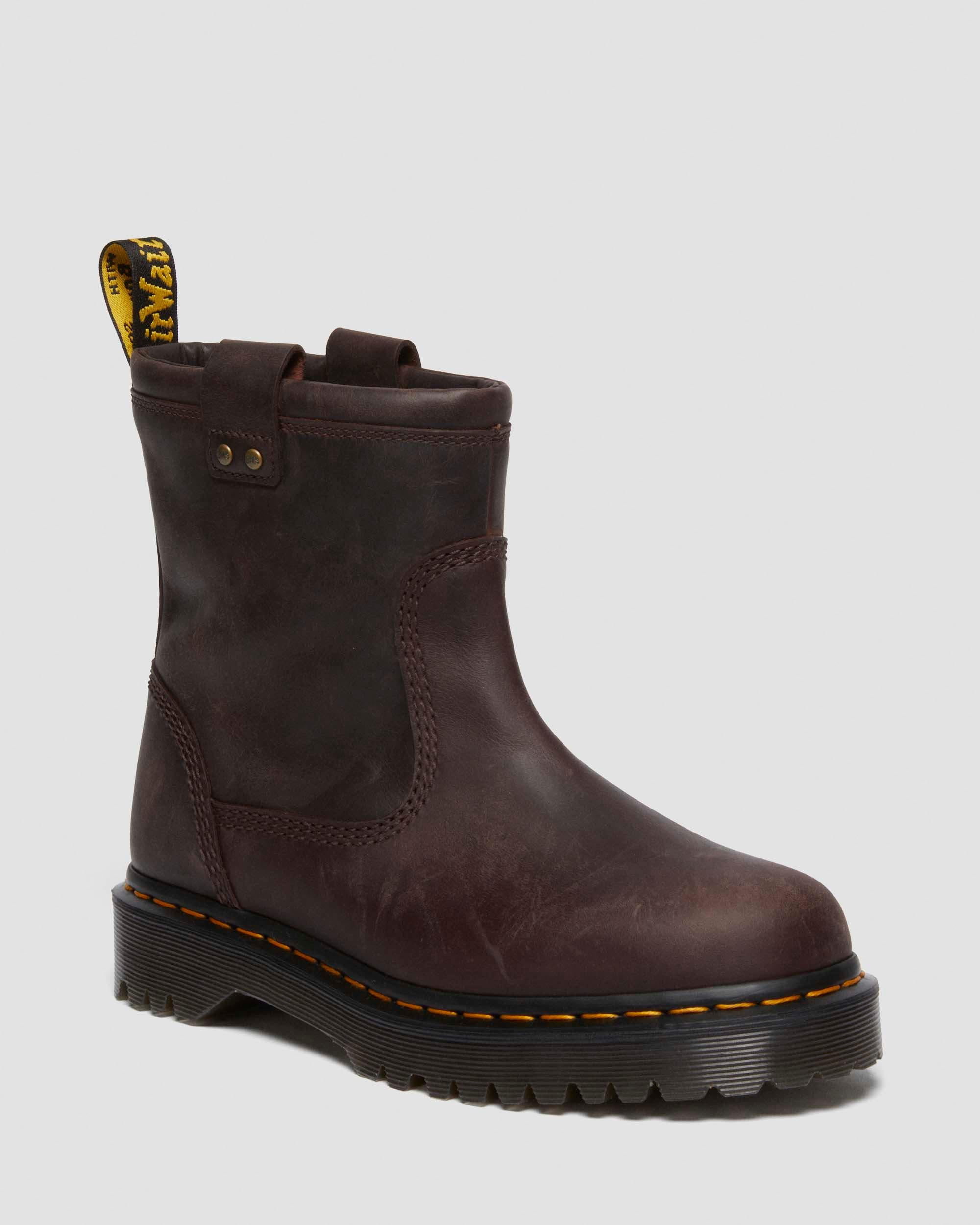 Anistone Lo Leather Biker Boots - 2