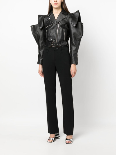 Moschino mid-rise straight-leg trousers outlook