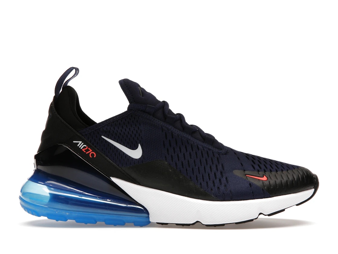 Nike Air Max 270 Midnight Navy Bright Crimson - 1