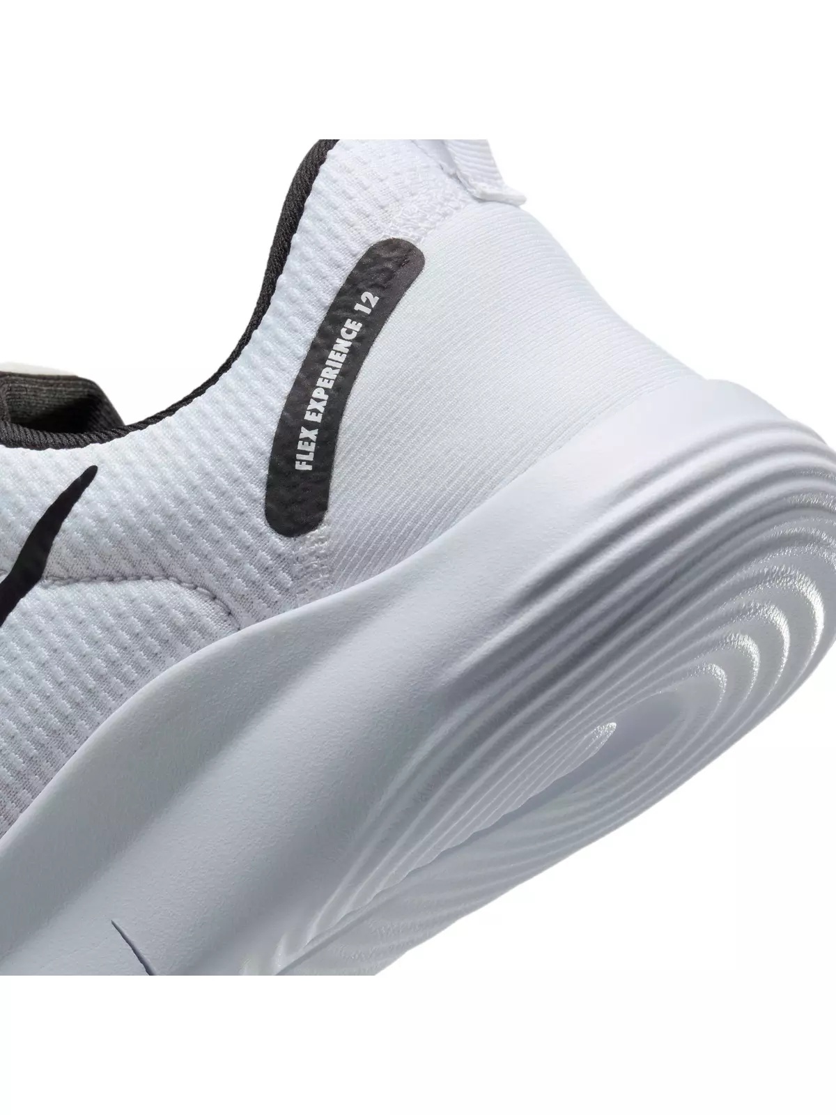 Flex Experience Run 12 "White/White/Black" Men's Running Shoe - 8