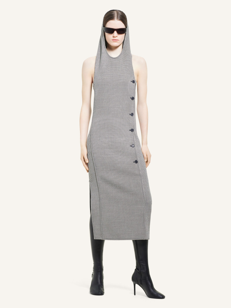 courrèges OBLIQUE HOUNDSTOOTH SPACE DRESS outlook