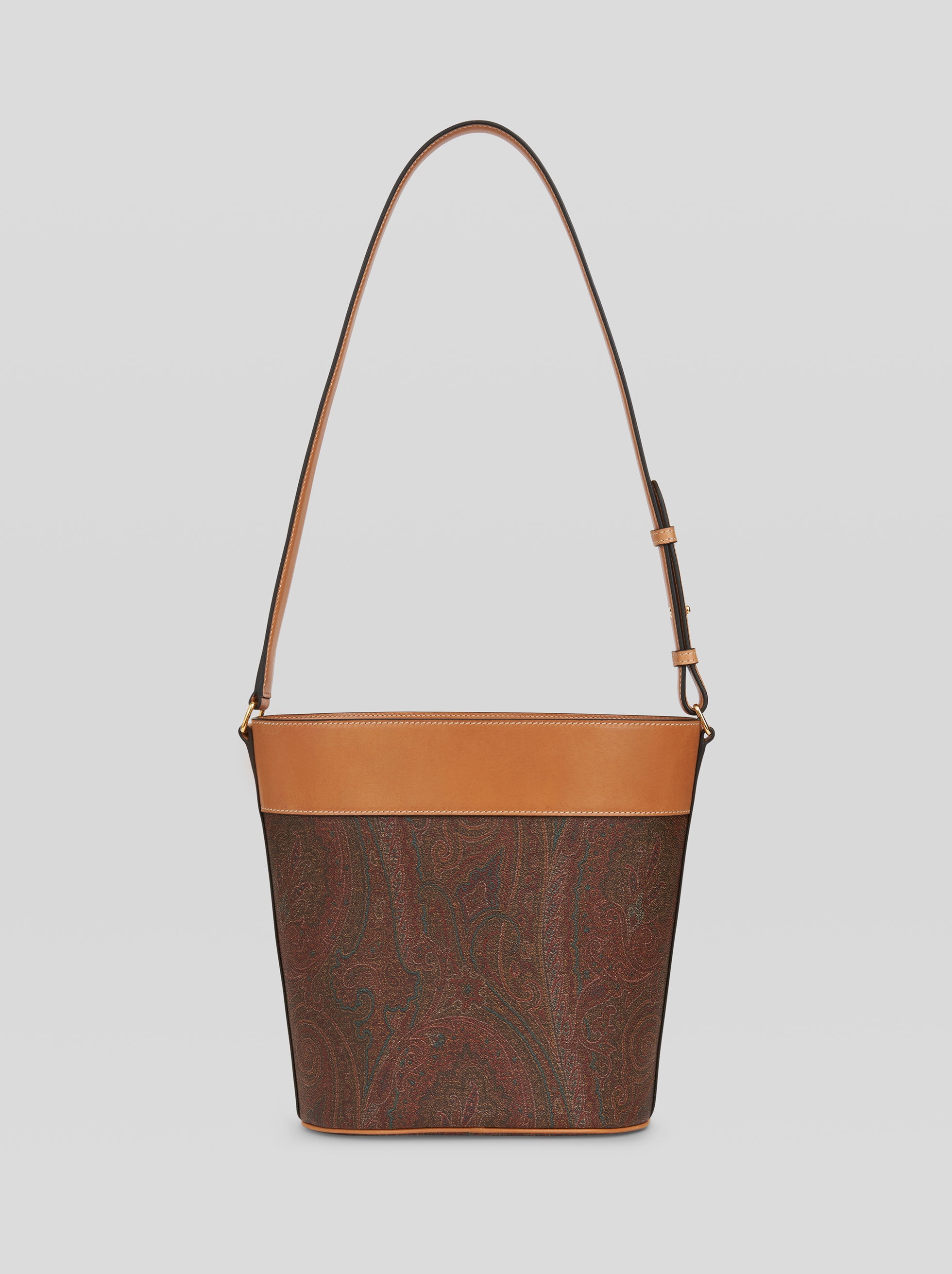 PAISLEY CROWN ME BUCKET BAG WITH CORAL STUDS - 2