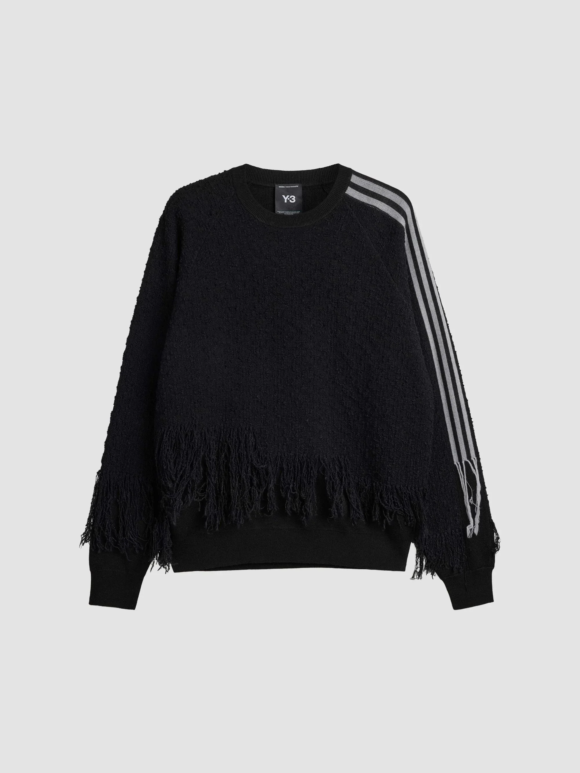 Men's Knit 3S Crewneck Sweater - Black - 1
