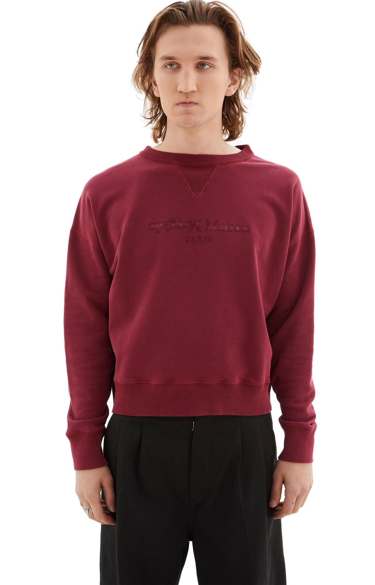 MM CREWNECK SWEATSHIRT (BORDEAUX) - 5