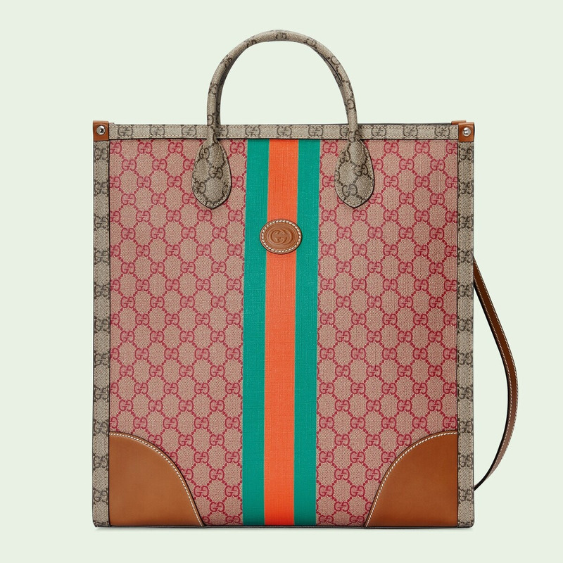GG medium tote bag with Web 1