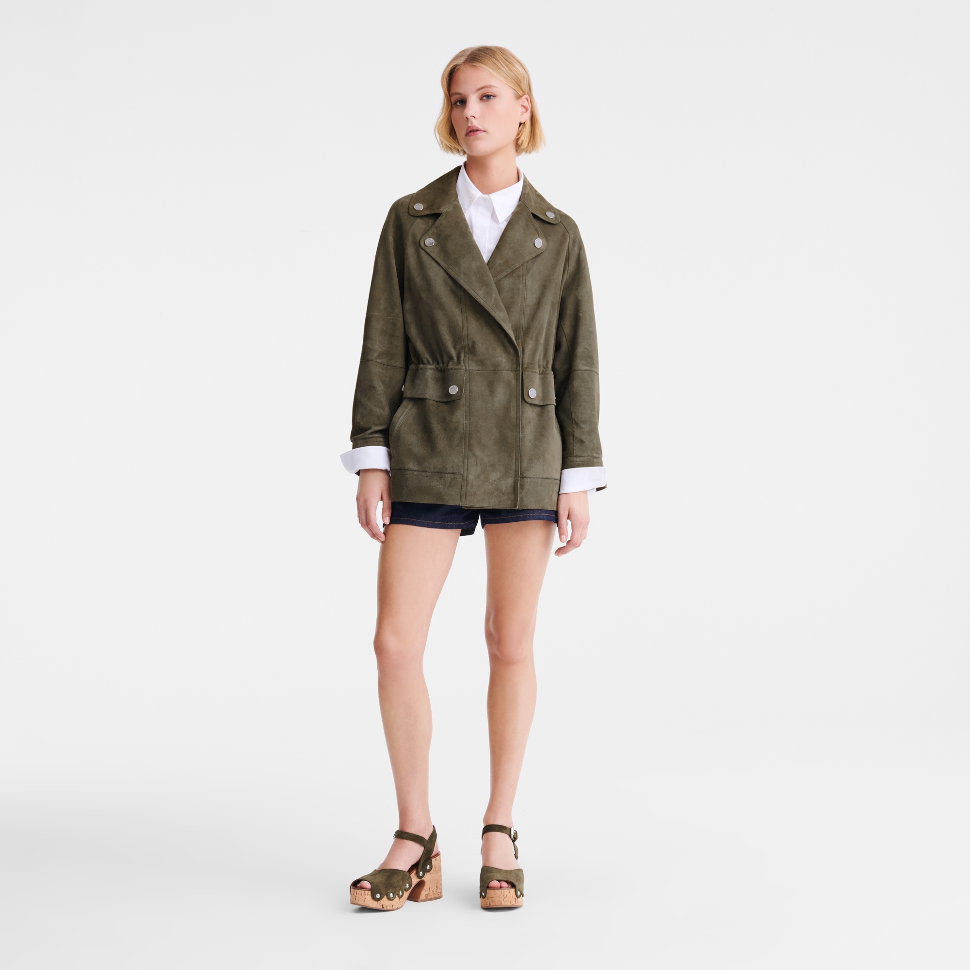 Safari jacket Khaki - Leather - 2