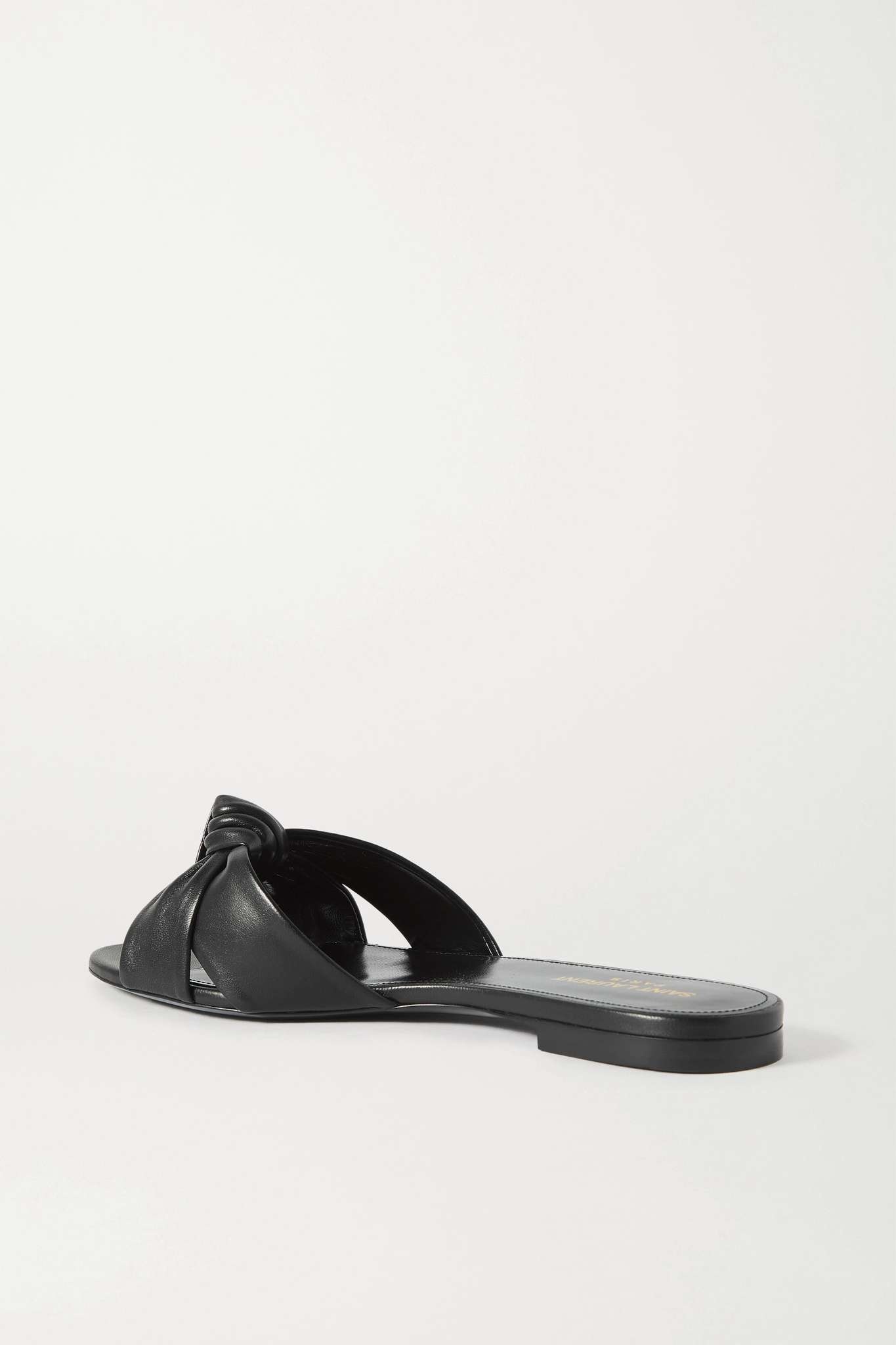 Power knotted leather slides - 3