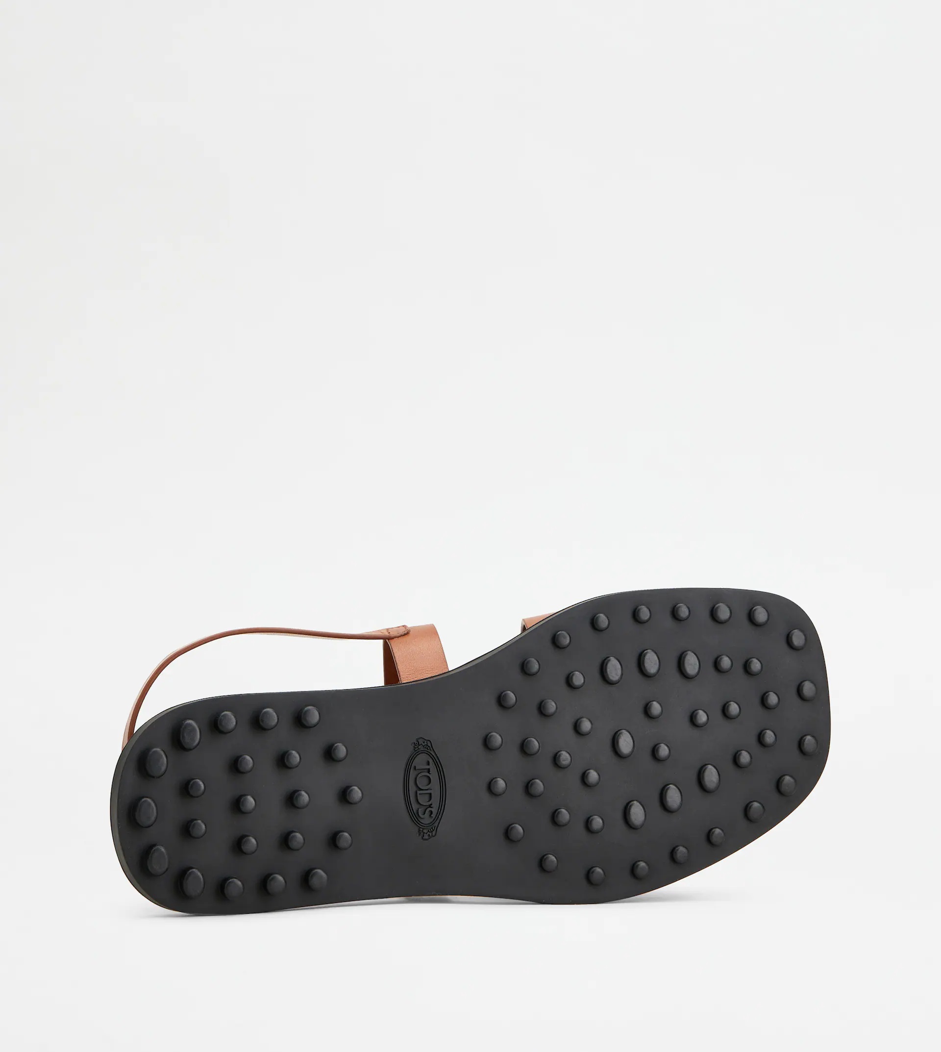 SANDALS IN LEATHER - BROWN - 4