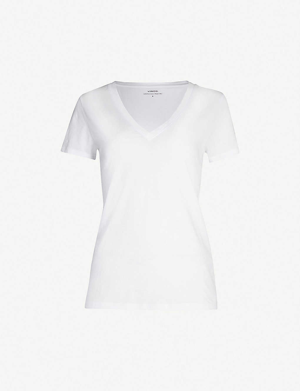 V-neck cotton-jersey T-shirt - 5
