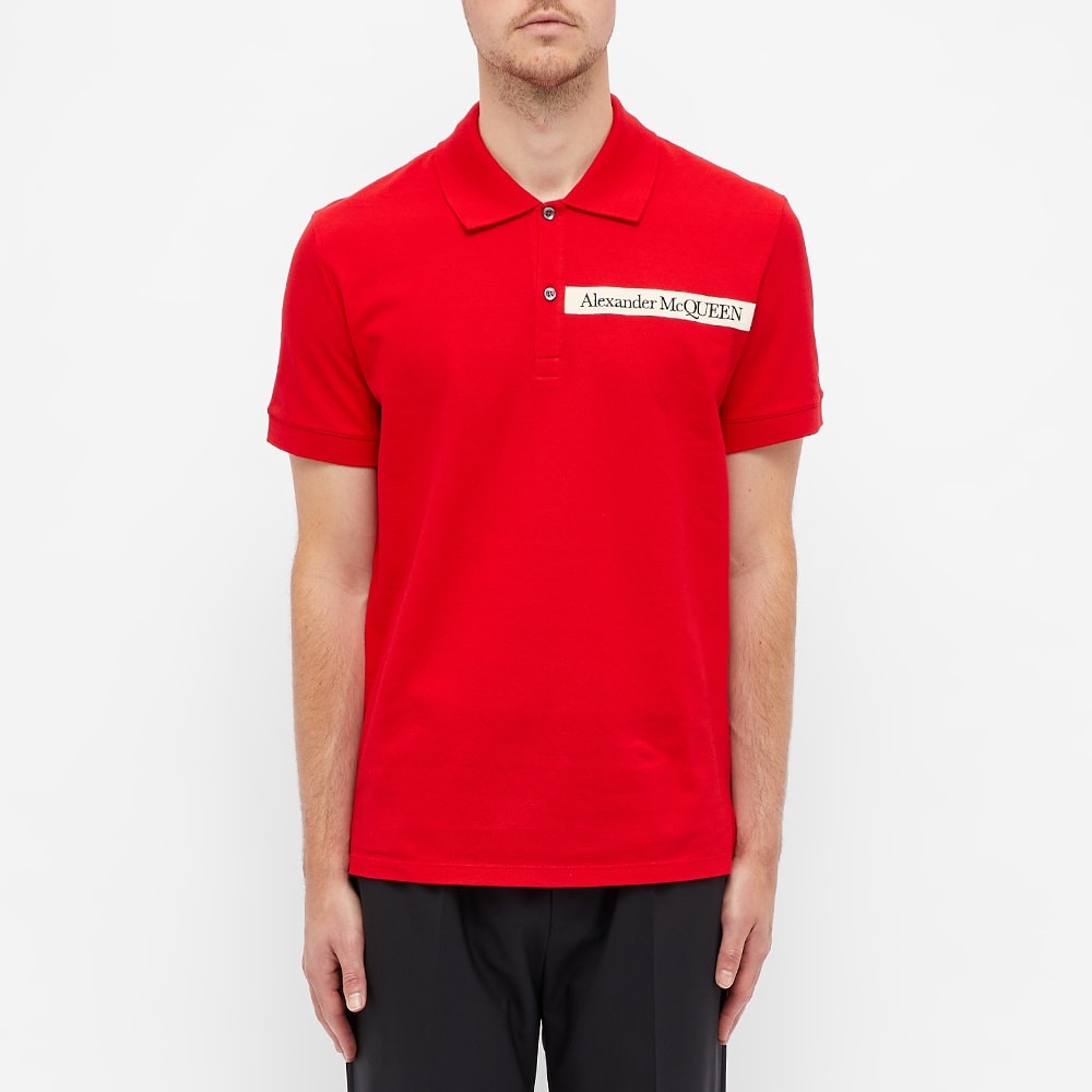 Alexander McQueen Taped Logo Polo - 4