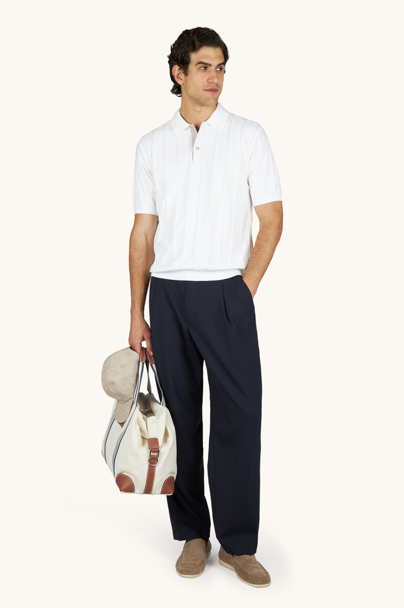 Paul & Shark POLO IN PIUMA COTTON WITH LINEN DETAILS outlook