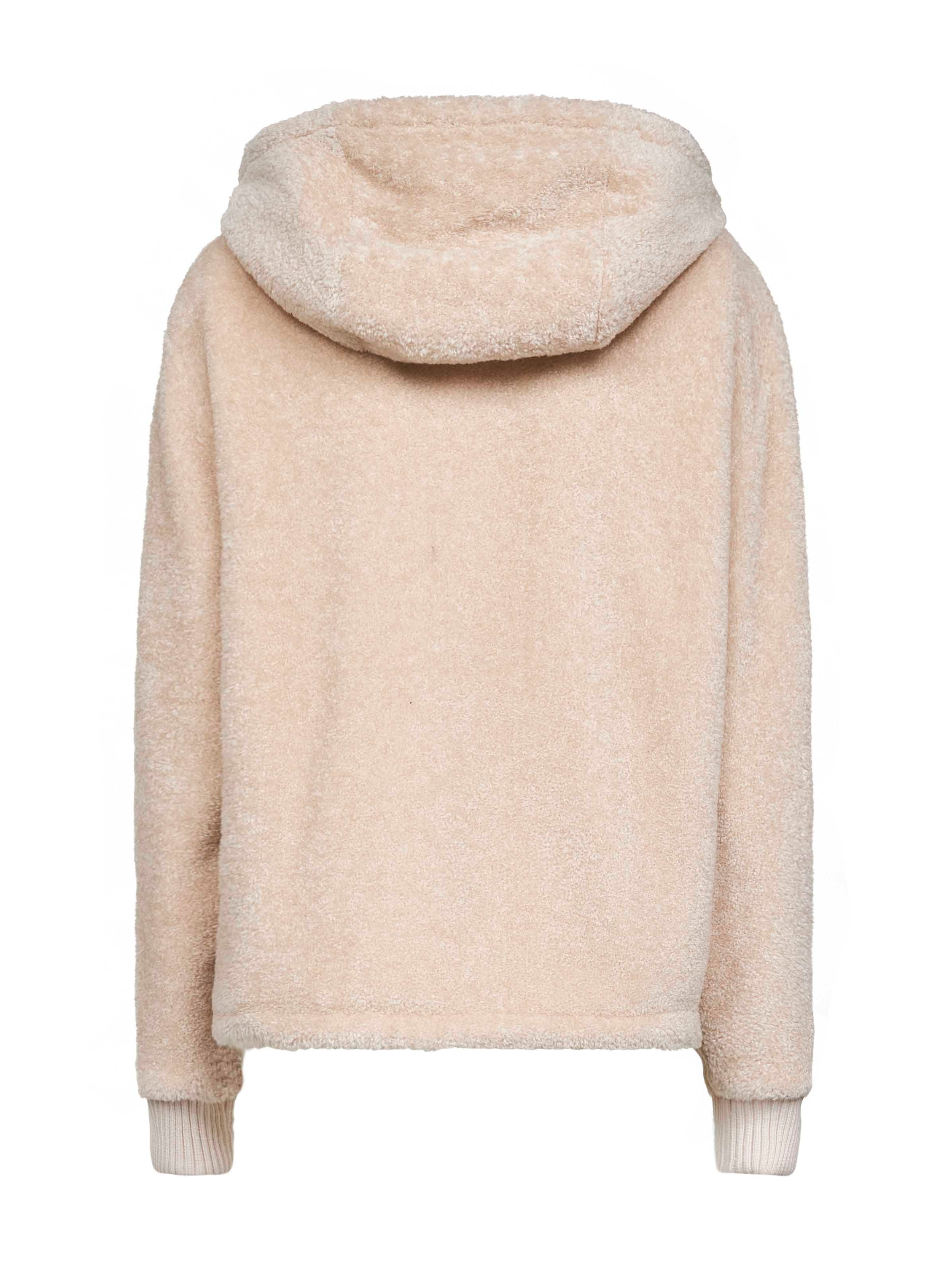 White reversible padded hoodie - 2