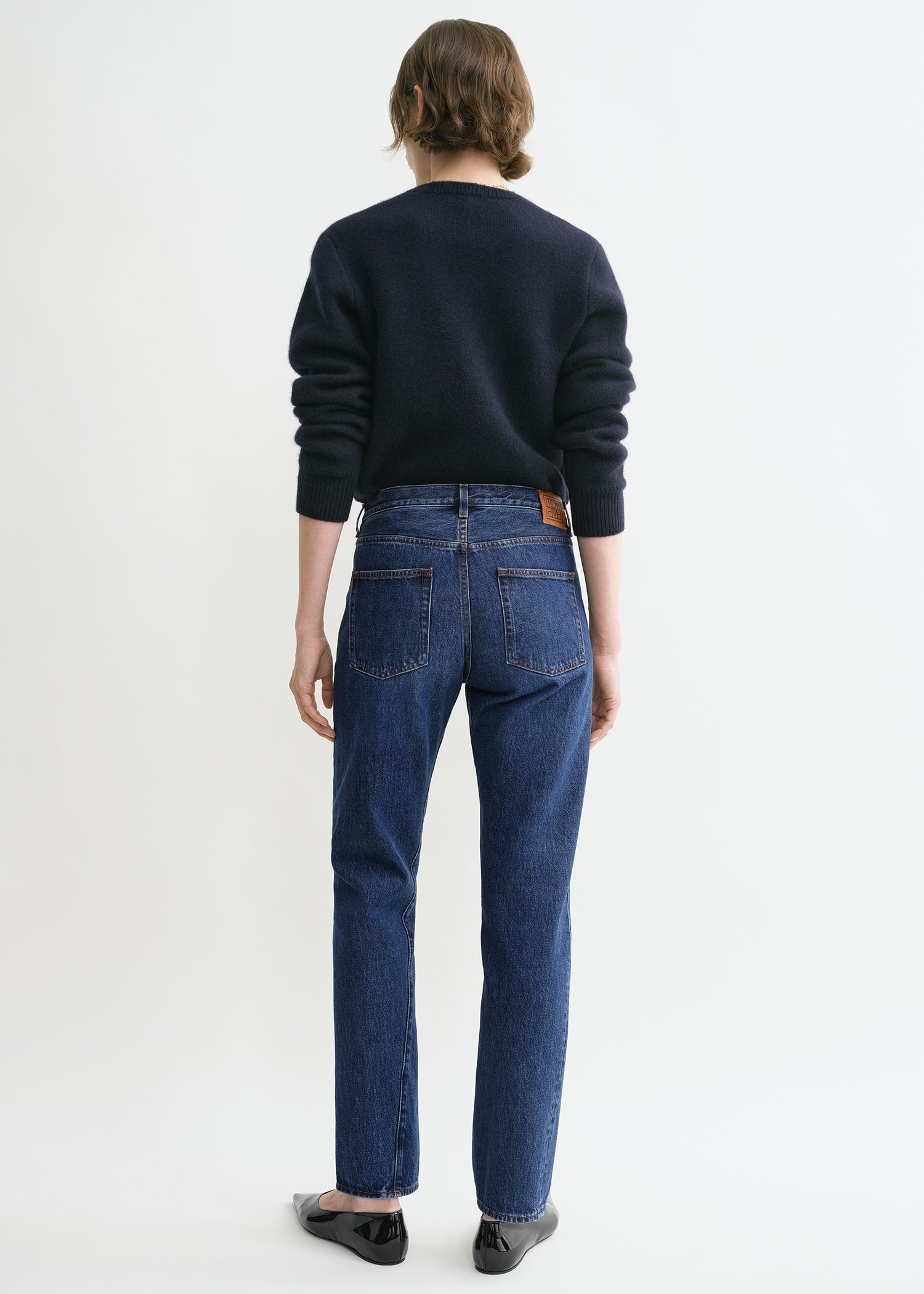 Twisted seam denim dark blue - 4