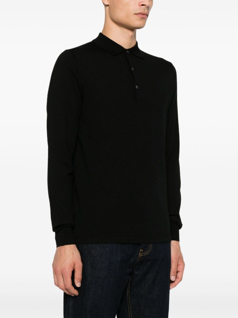 wool polo shirt - 3