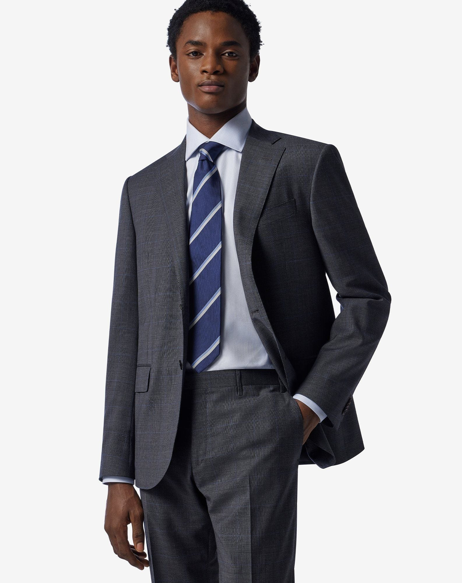 Grey tropical wool suit - 4