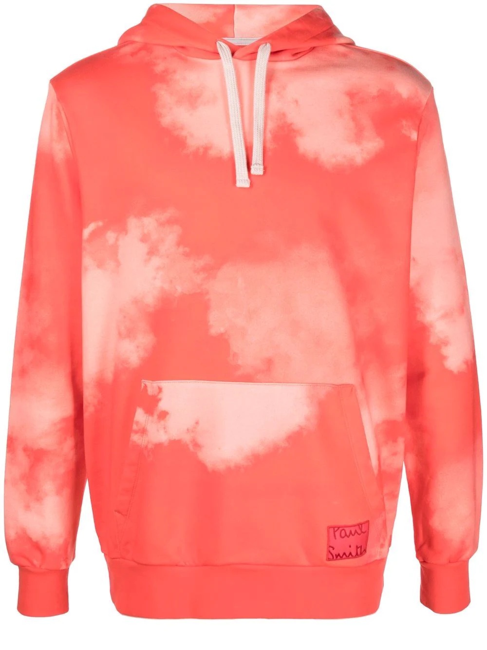 cloud-print pullover hoodie - 1