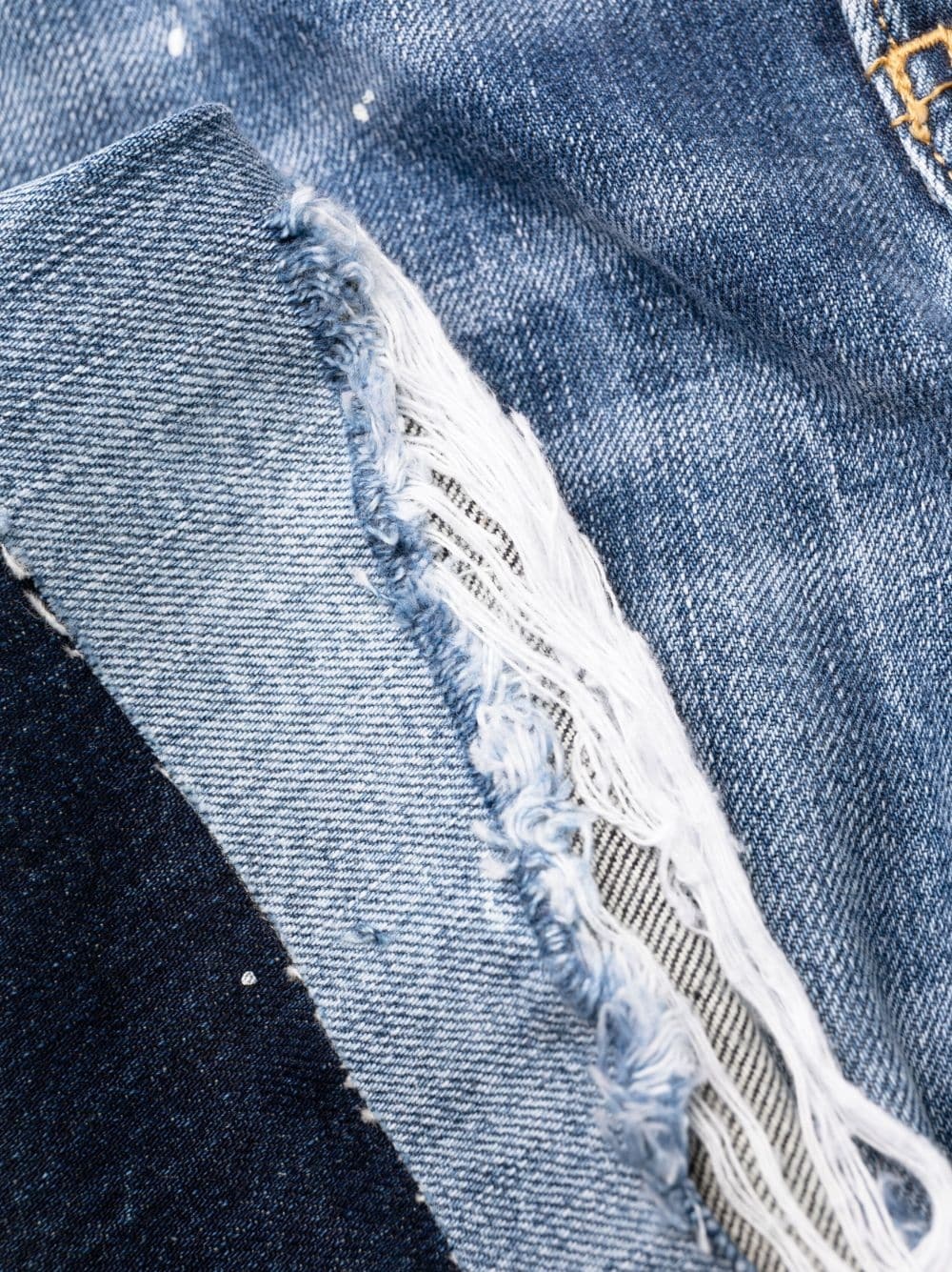 paint-splatter straight-leg jeans - 6