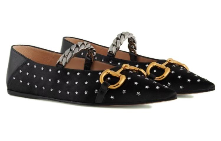 (WMNS) Gucci Lovelight Flat Ballet Shoes 707697-KND90-1000 - 3