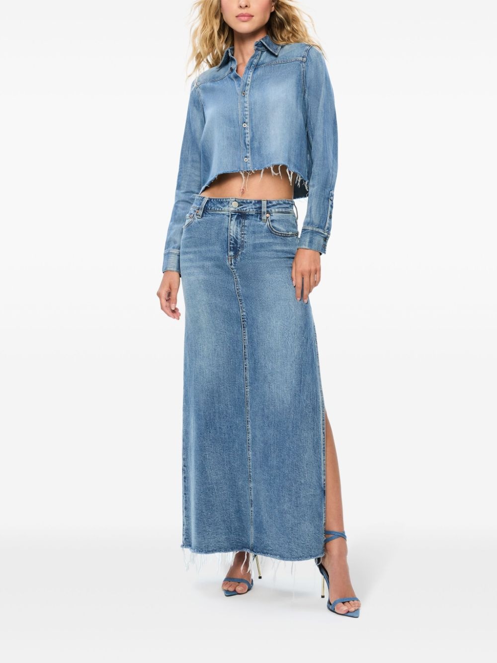 Marissa denim midi skirt - 2