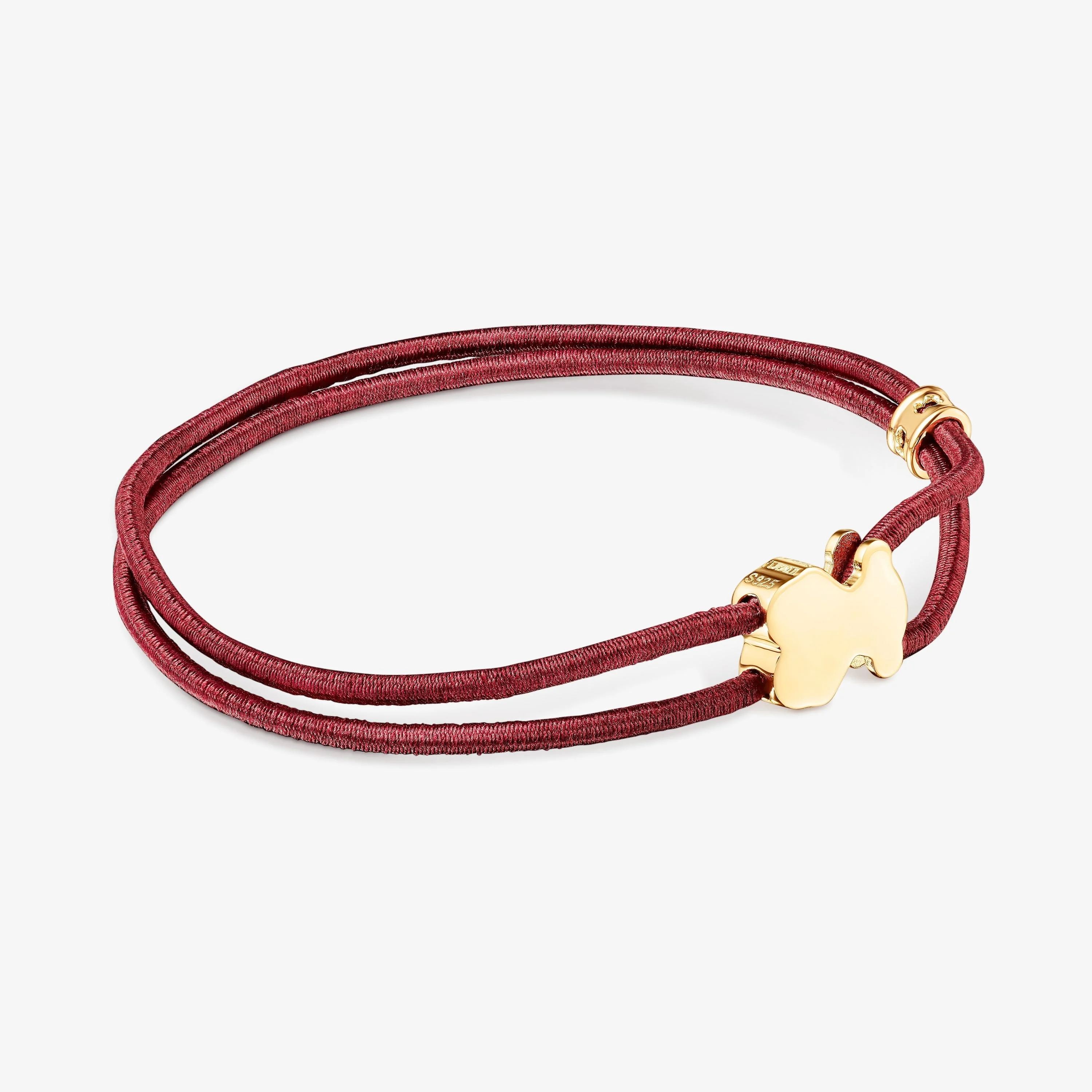 Burgundy Sweet Dolls Elastic bracelet - 1