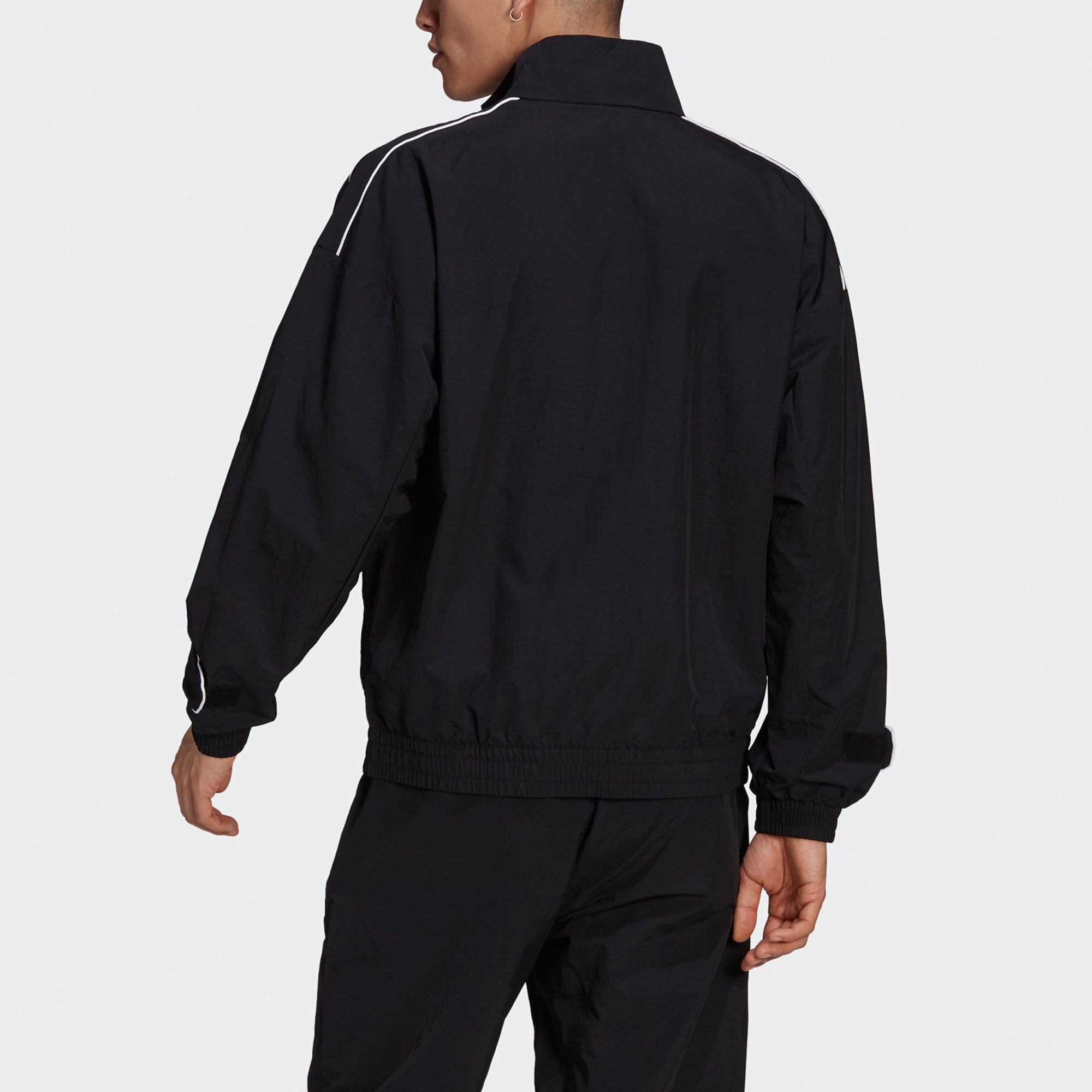 adidas originals MENS TGP Windbreaker Sports Stand Collar Jacket Black HA4748 - 5
