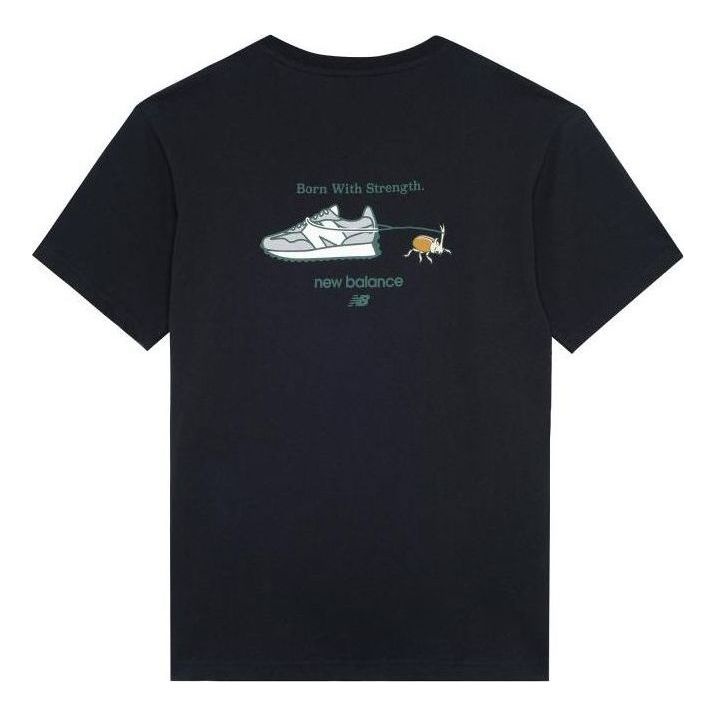 New Balance Logo Graphic T-Shirt 'Black' AMT22397-BK - 2