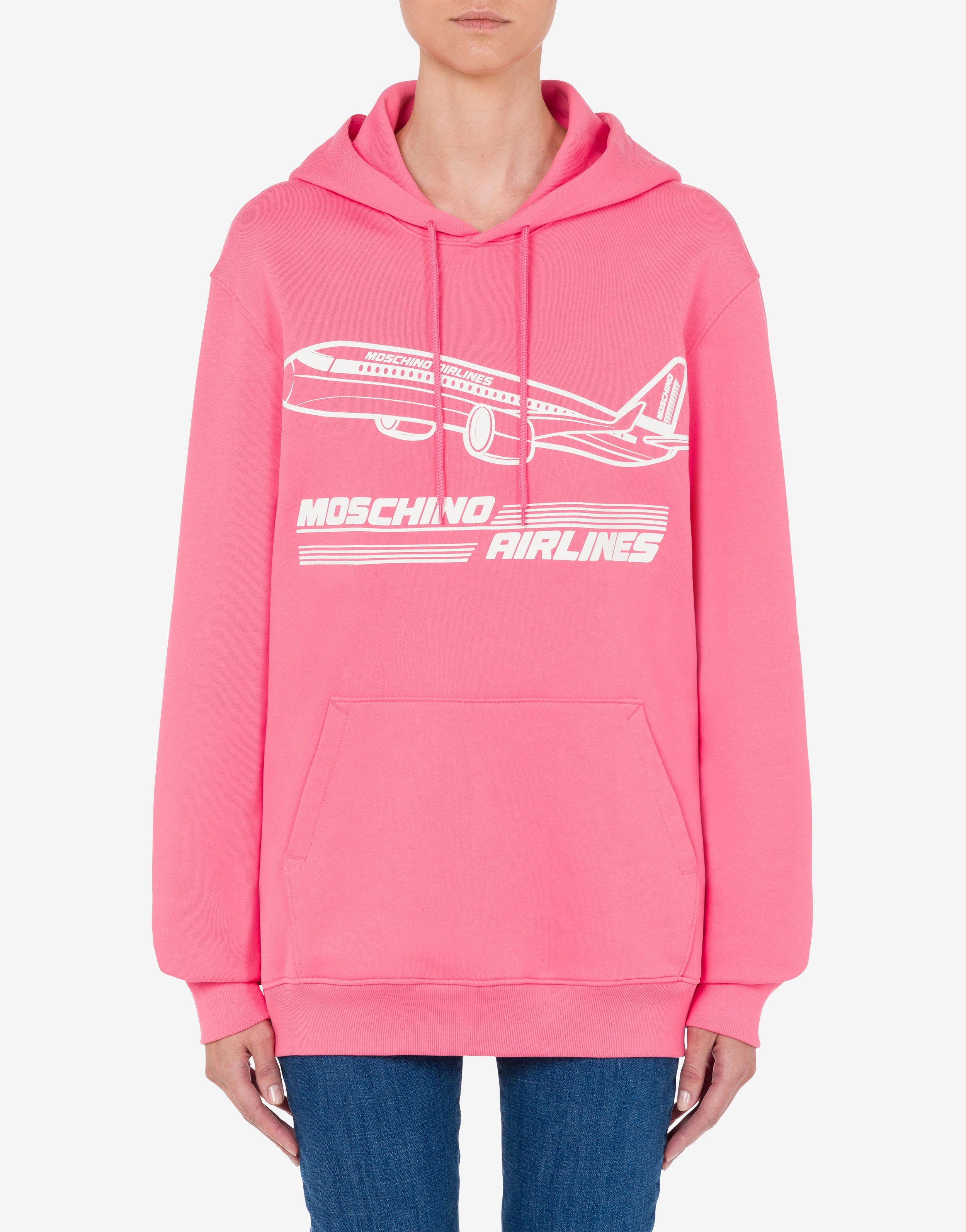 MOSCHINO AIRLINES ORGANIC COTTON HOODIE - 2