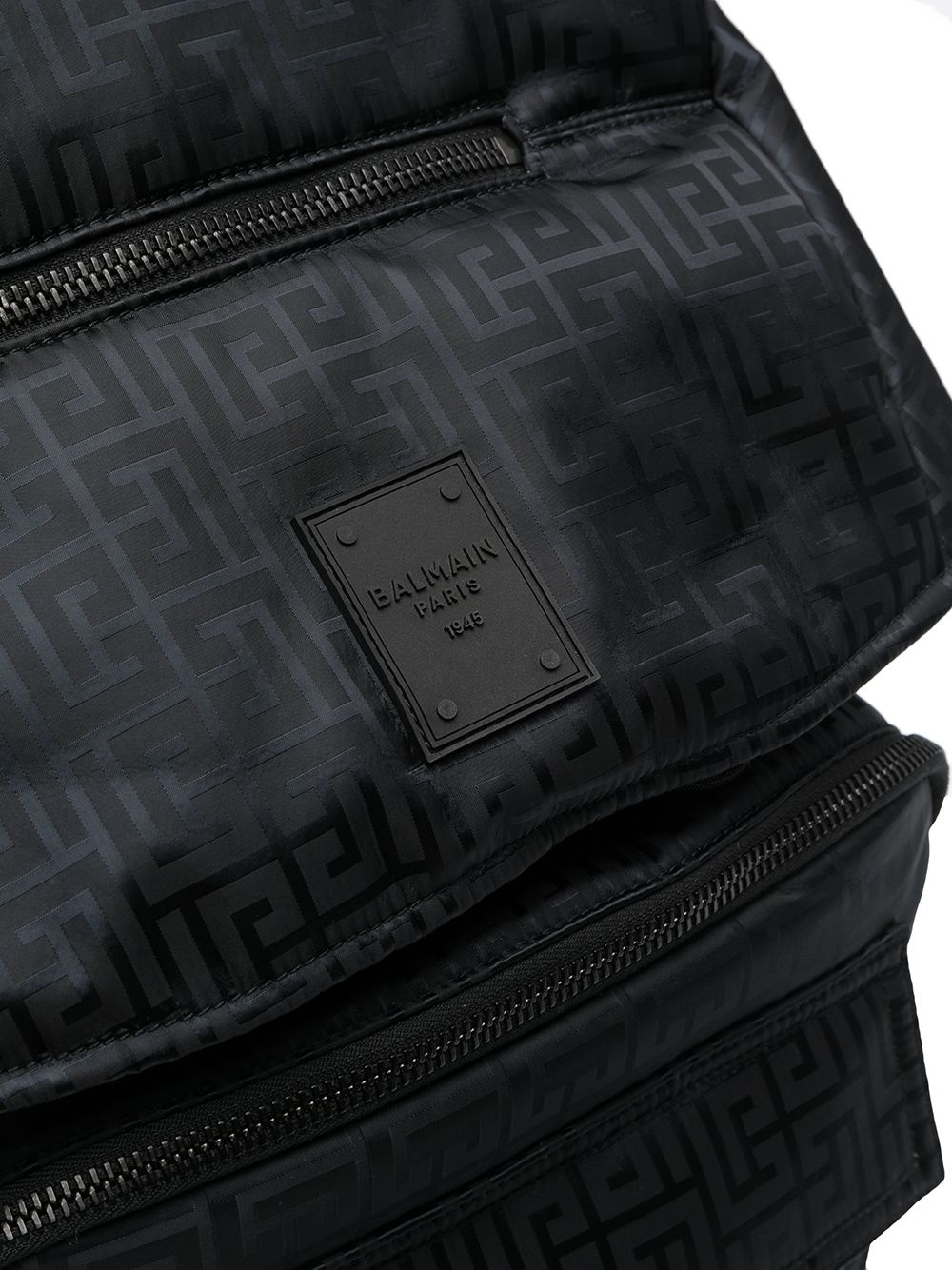 League monogram-print backpack - 4