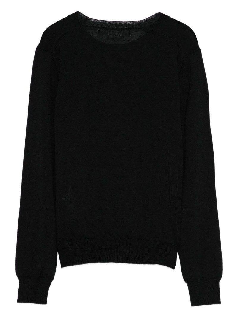 Comme Des Garçons round-neck long-sleeve sweater outlook