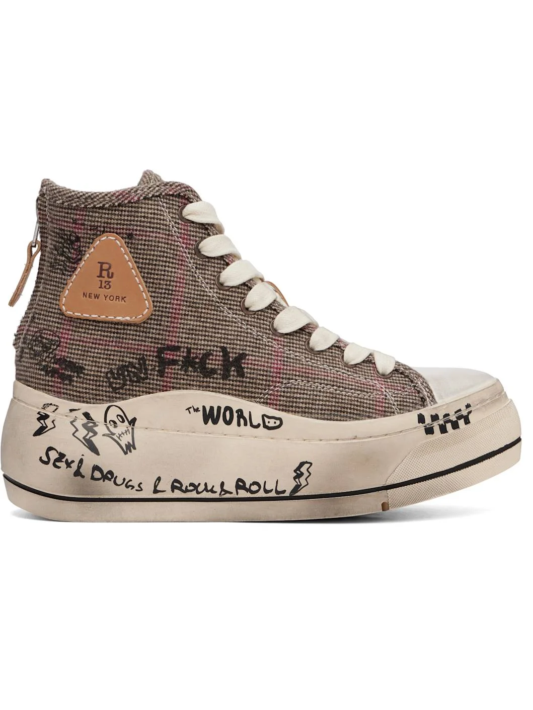 Khaki Kurt High Top Sneakers - 1