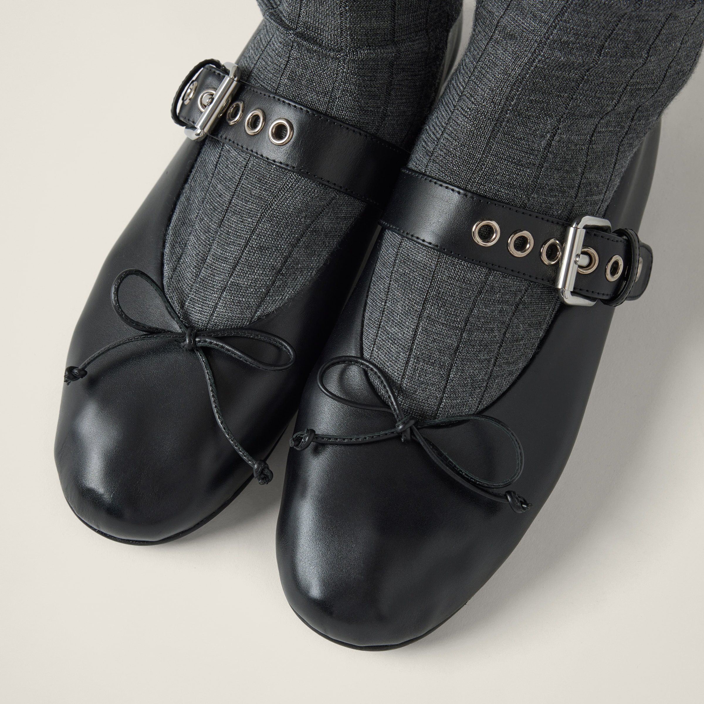 Leather ballerinas - 5
