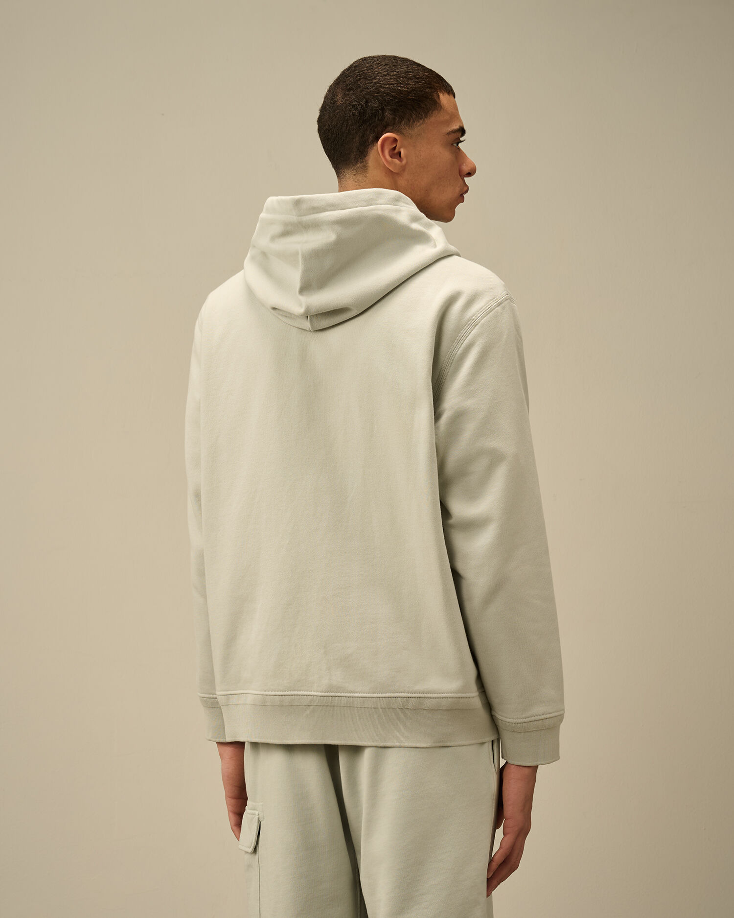 Diagonal Raised Fleece Full Zip Logo Sweatshirt - 4