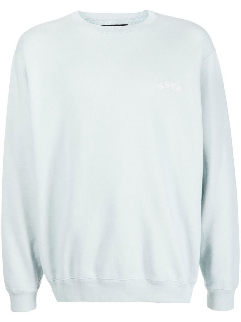 logo-embroidered sweatshirt - 1