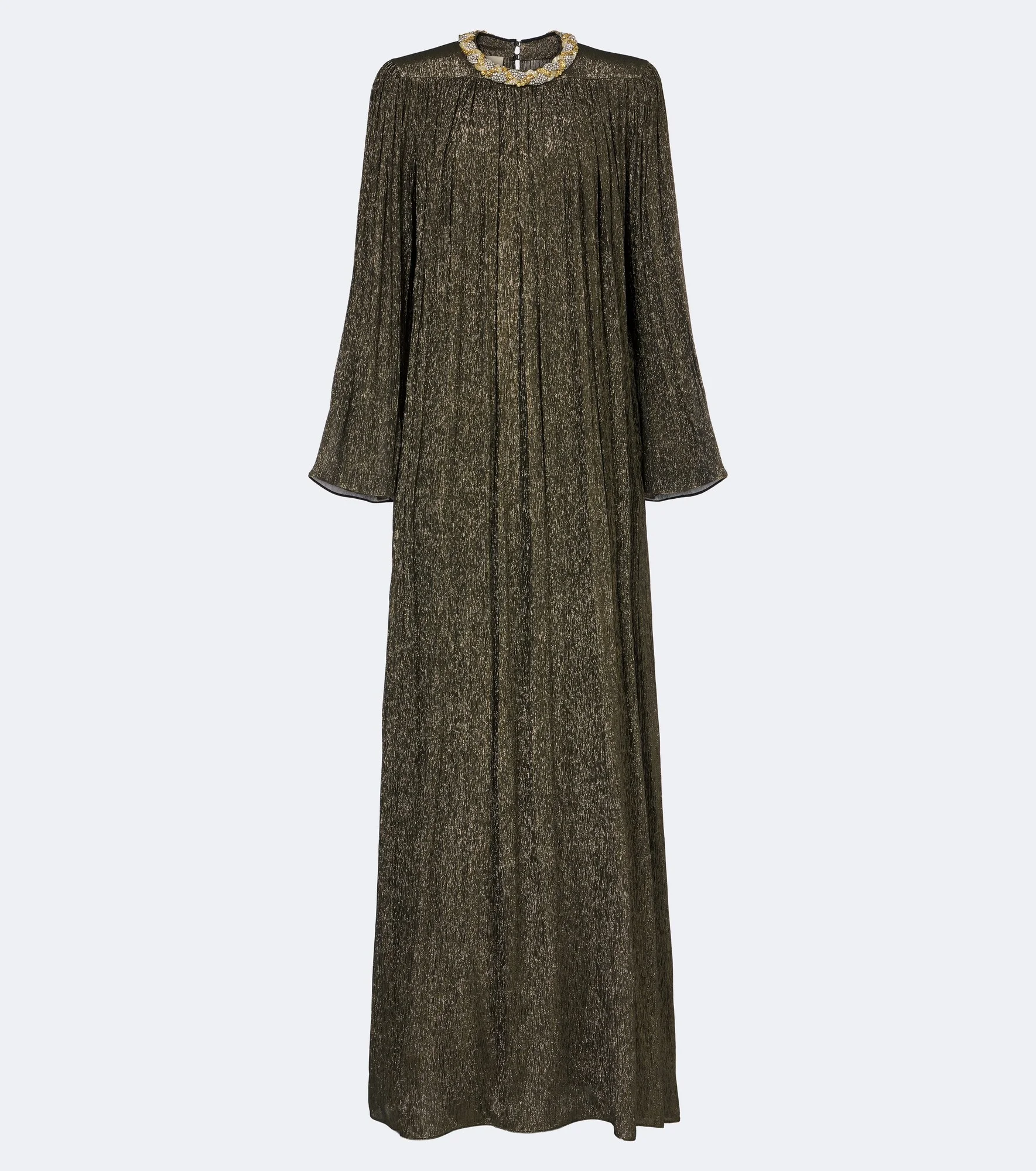 Embellished silk-blend gown - 1