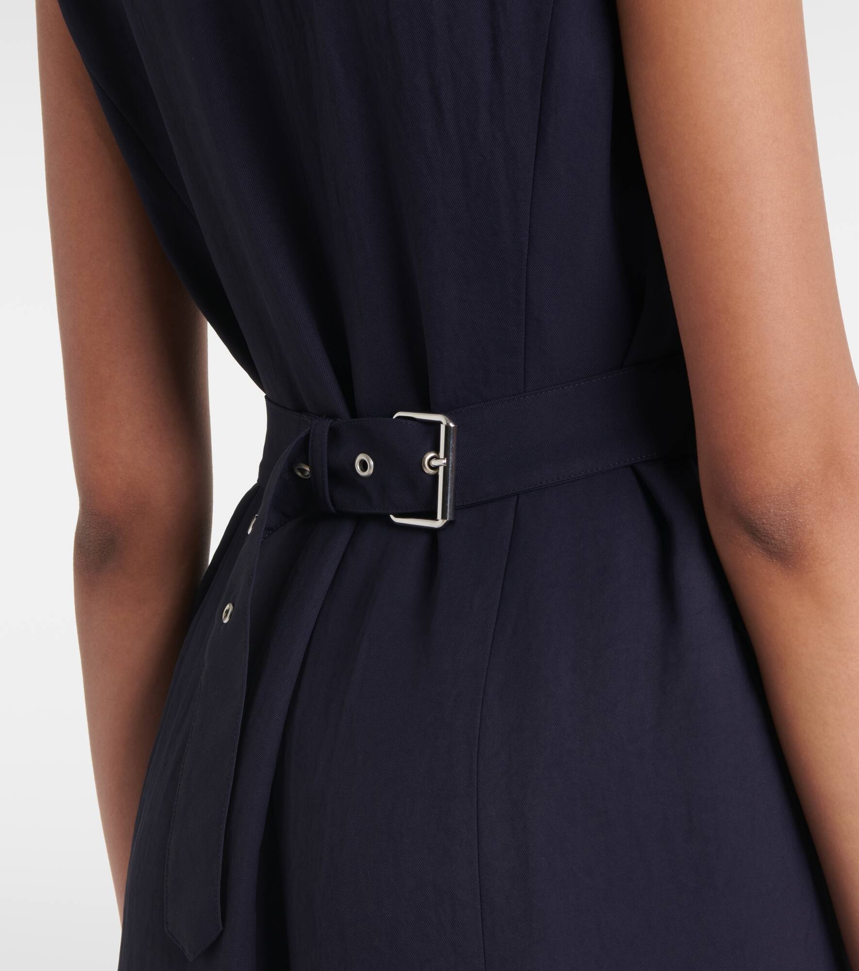 Gabardine midi dress - 7