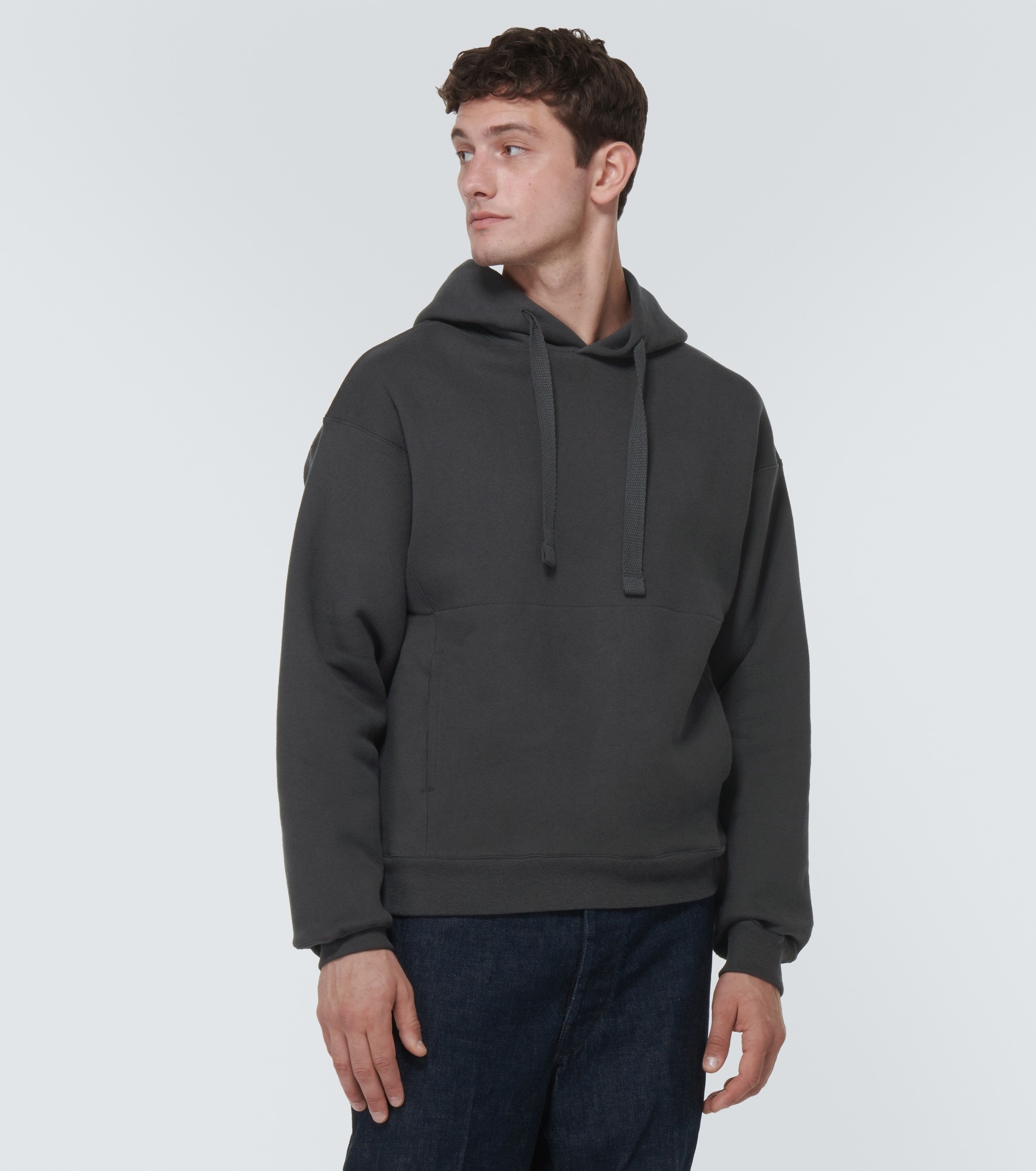 Cotton-blend jersey hoodie - 3