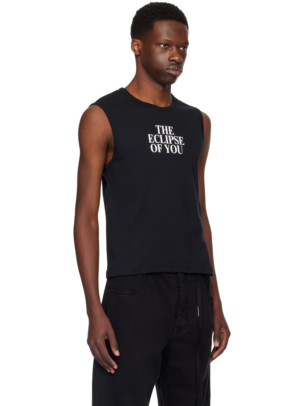 Black 'Eclipse Of You' Tank Top - 2