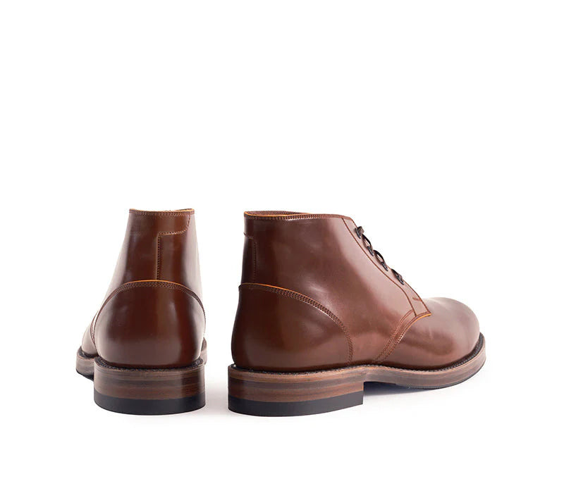LK-022 Steadfast Chukka Shinki Hikaku Shell Cordovan Cognac - 5