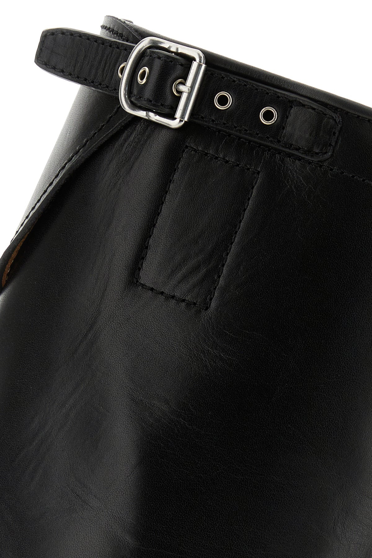 Black leather boots - 4