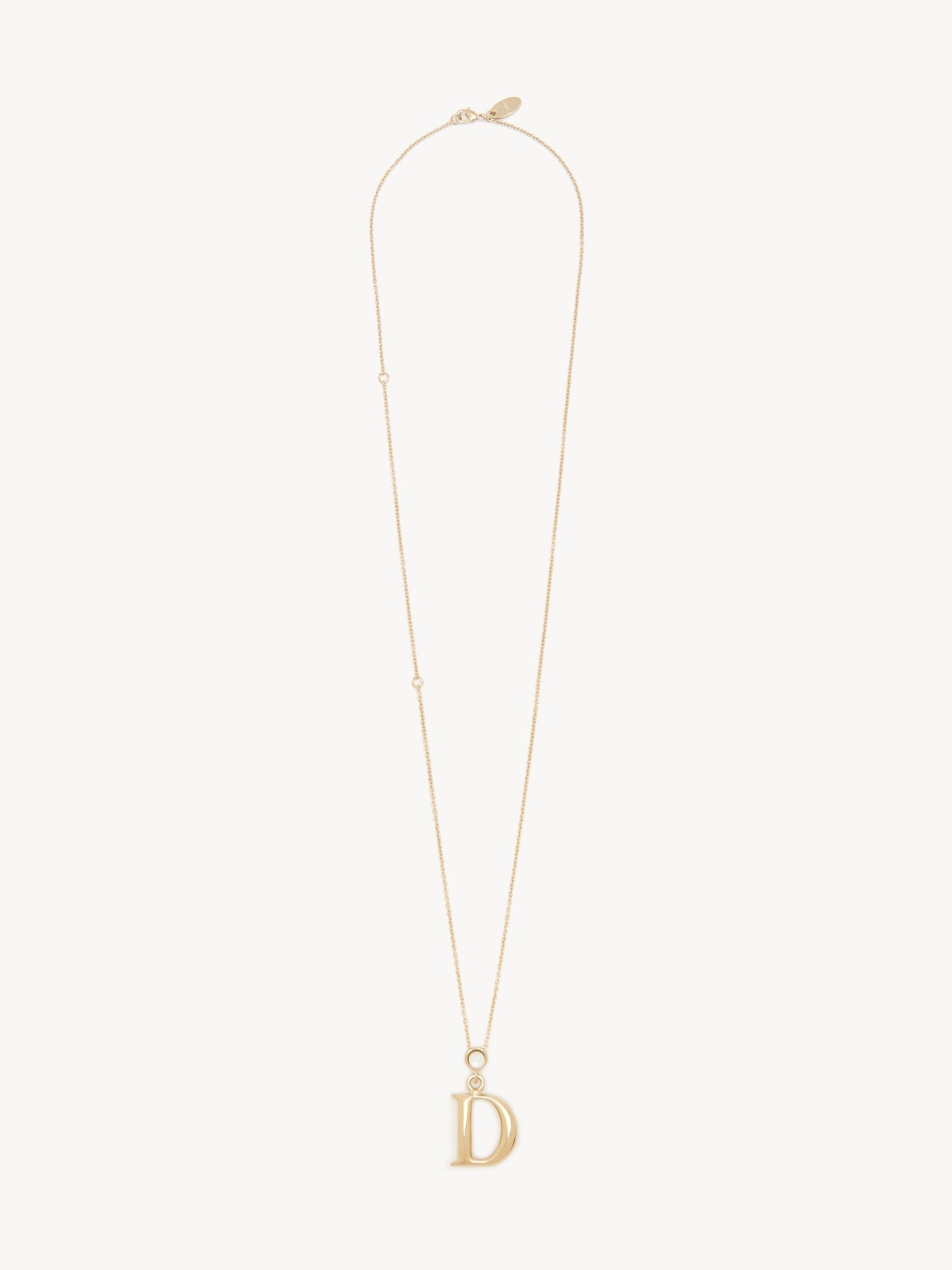 ALPHABET NECKLACE WITH PENDANT D - 1