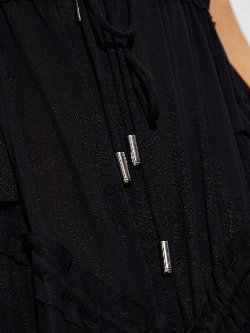 lace-up ruffled dress 5