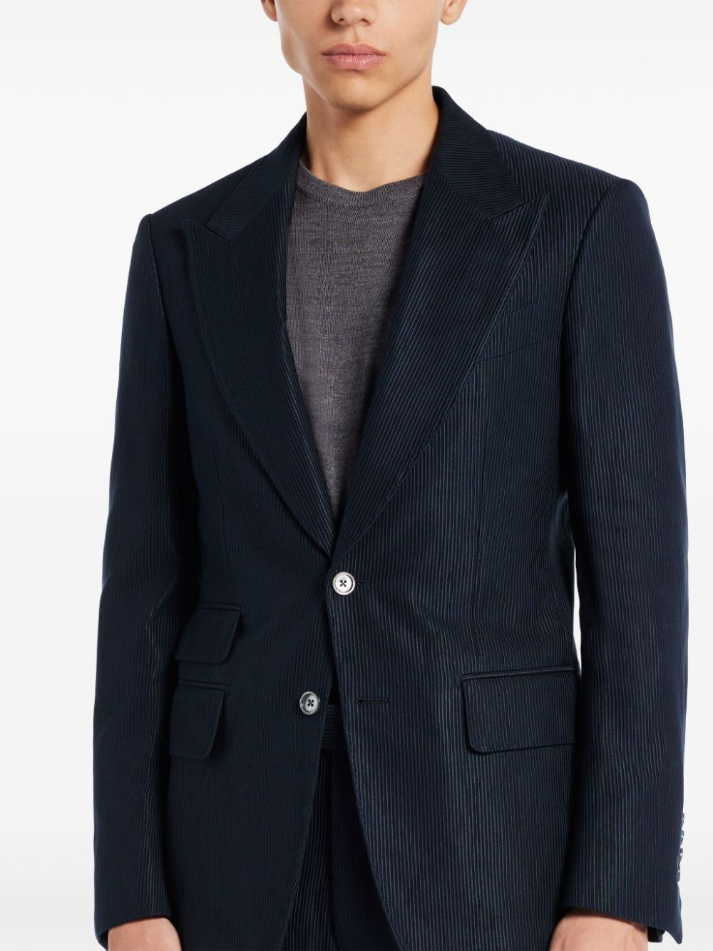 single-breasted blazer - 5