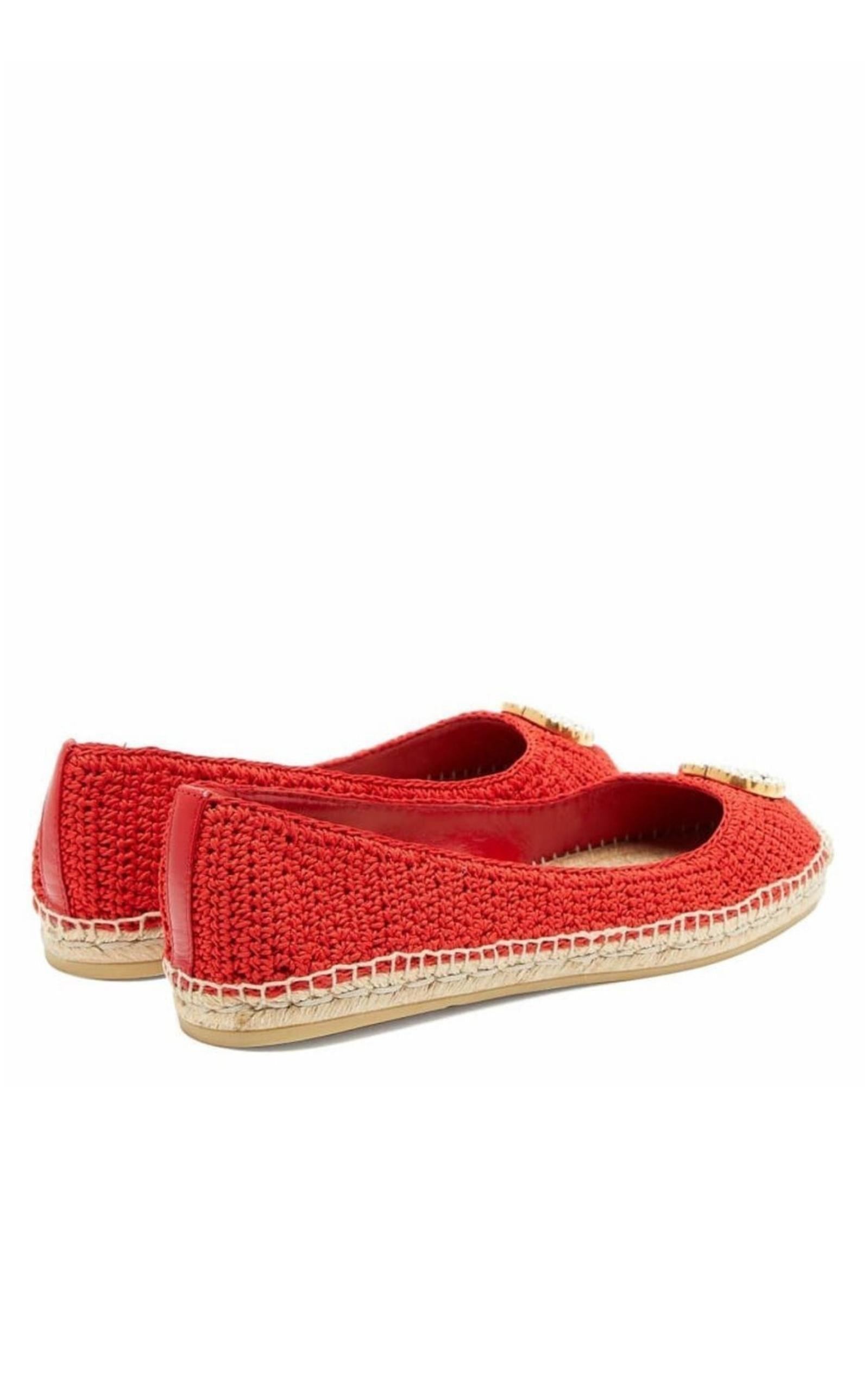 Red Lilibeth GG Faux Pearl-embellished Espadrilles - 2