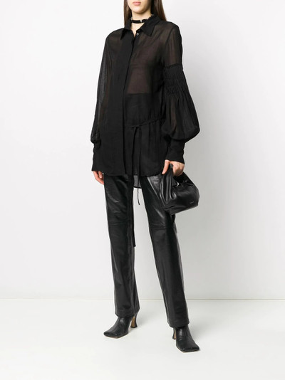 Ann Demeulemeester pleated detait shirt outlook