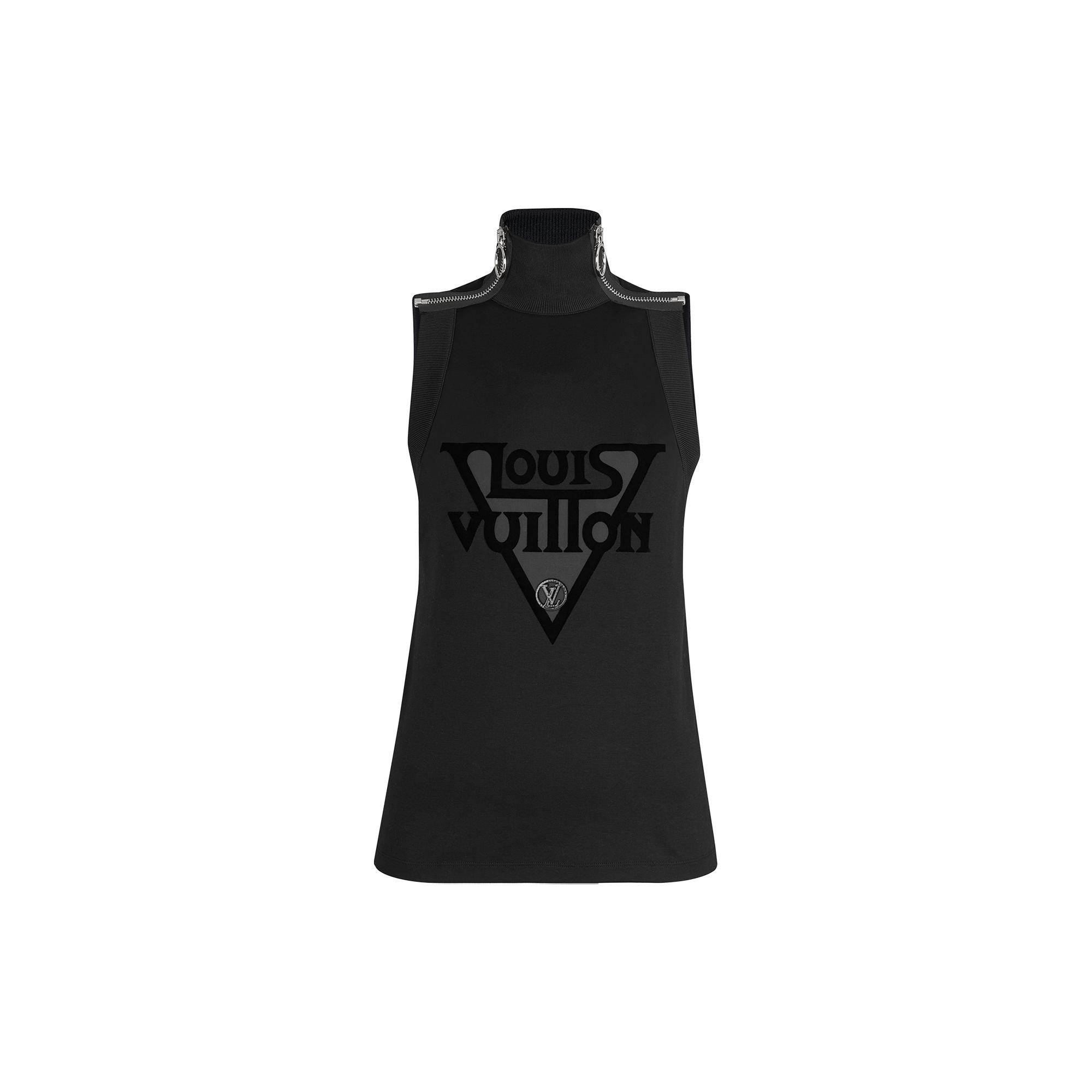 LV Midnight Jersey Top With Shoulder Zip - 1